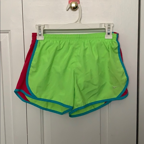 nike dri fit shorts green